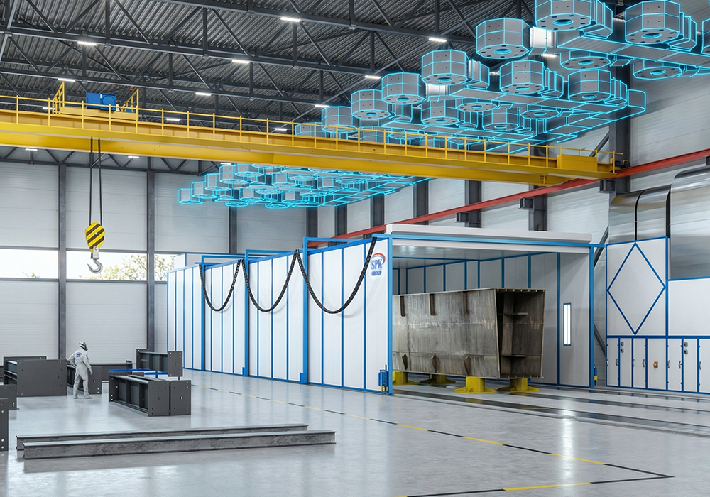 Зоны открытой окраски для мостовых металлоконструкций