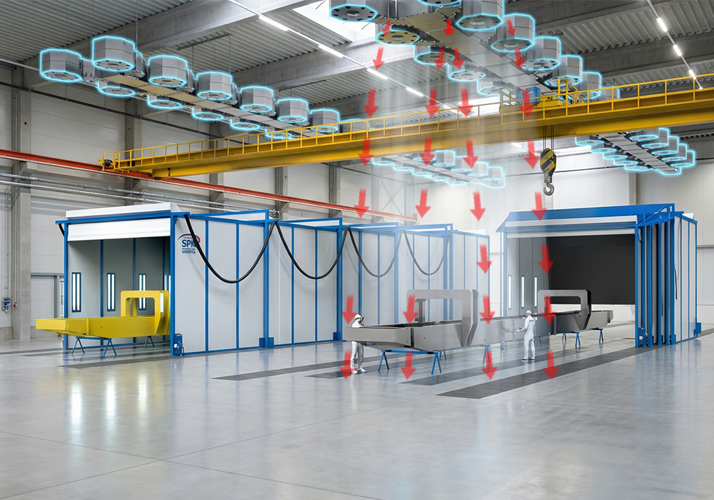 Зоны открытой окраски для крановых конструкций